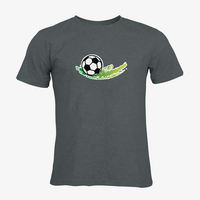Herren-T-Shirt Russell, Organic - Motiv Fußball Grün