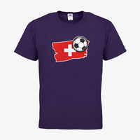Herren-T-Shirt FOTL, Basic Rundhals - Motiv Fußball Schweiz
