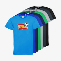 Herren-T-Shirt B&C, Organic - Motiv Fußball Spanien, Farbauswahl