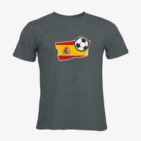 Herren-T-Shirt Russell, Organic - Motiv Fußball Spanien