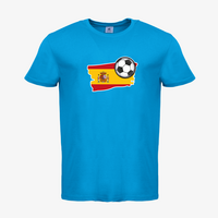 Herren-T-Shirt B&C, Basic - Motiv Fußball Spanien