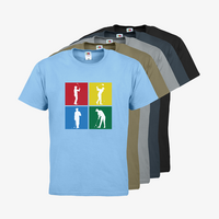 Herren-T-Shirt FOTL, Basic Rundhals - Motiv Golf Quadrat