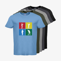 Herren-T-Shirt B&C, Basic - Motiv Golf Quadrat, Farbauswahl