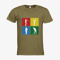 Herren-T-Shirt FOTL, Premium - Motiv Golf Quadrat