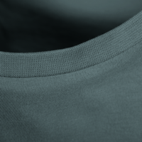 Herren-T-Shirt Russell, Organic - Motiv Golf Sonnenuntergang, Detailansicht