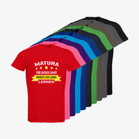 Herren-T-Shirt B&C, Organic - Motiv Matura Lernen, Farbauswahl