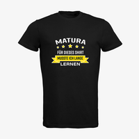 Herren-T-Shirt B&C, Organic - Motiv Matura Lernen