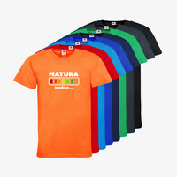 Herren-T-Shirt FOTL, Basic V-Neck - Motiv Matura Loading, Farbauswahl