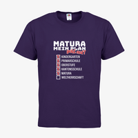Herren-T-Shirt FOTL, Basic Rundhals - Motiv Matura Plan