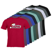 Herren-T-Shirt Russell, Organic - Motiv Merry Christmas, Farbauswahl