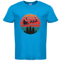 Herren-T-Shirt B&C, Basic - Motiv Weihnachtshimmel