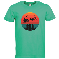 Herren-T-Shirt B&C, Premium - Motiv Weihnachtshimmel