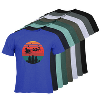 Herren-T-Shirt Russell, Organic - Motiv Weihnachtshimmel, Farbauswahl