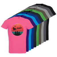 Herren-T-Shirt B&C, Organic - Motiv Weihnachtshimmel, Farbauswahl