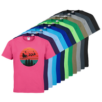 Herren-T-Shirt FOTL, Basic Rundhals - Motiv Weihnachtshimmel, Farbauswahl