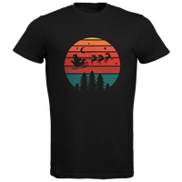 Herren-T-Shirt B&C, Organic - Motiv Weihnachtshimmel