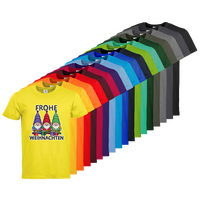 Herren-T-Shirt B&C, Premium - Motiv Weihnachtswichtel, Farbauswahl