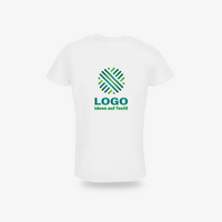 Herren-T-Shirt Organic, weiß - B&C Collection, mit zwei Druckpositionen