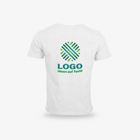 Herren-T-Shirt Organic, weiß - Russell, mit zwei Druckpositionen