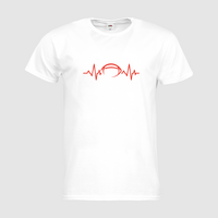 Herren-T-Shirt FOTL, Premium - Motiv American Football EKG-Linie