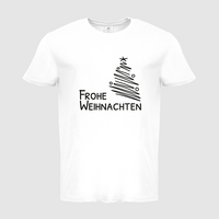 Herren-T-Shirt B&C, Basic - Motiv Frohe Weihnachten
