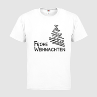 Herren-T-Shirt FOTL, Basic Rundhals - Motiv Frohe Weihnachten