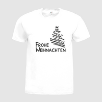 Herren-T-Shirt FOTL, Budget - Motiv Frohe Weihnachten, Detailansicht