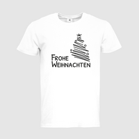 Herren-T-Shirt B&C, Premium - Motiv Frohe Weihnachten