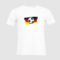 Herren-T-Shirt Russell, Organic - Motiv Fußball Deutschland