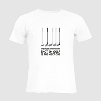 Herren-T-Shirt B&C, Organic - Motiv Golf Shot