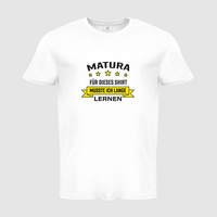 Herren-T-Shirt B&C, Basic - Motiv Matura Lernen