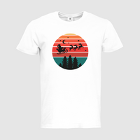 Herren-T-Shirt B&C, Premium - Motiv Weihnachtshimmel