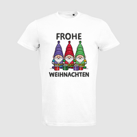 Herren-T-Shirt B&C, Organic - Motiv Weihnachtswichtel