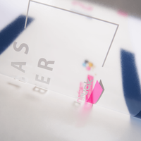 Hinterglasaufkleber, farbig bedruckt, transparent, liegend