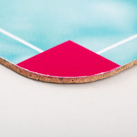 Tischset mit Korkrückseite, farbig bedruckt