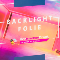 Backlightfolie, farbig bedruckt