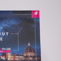 Plane, farbig bedruckt mit Motiv mit Ösen