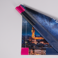 Plane, farbig bedruckt mit Motiv, geklappt mit Hohlsaum