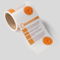 Etiketten, farbig bedruckt, rolle