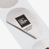 Etiketten, bedruckt, Form auf Papier