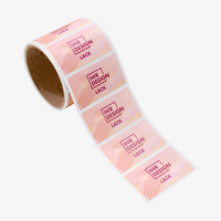 Hochwertige Etiketten auf Rolle mit Teillackierung in freier Größe rechteckig