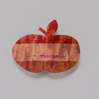 Fassadenfolie, farbig bedruckt, liegend, Apfel Form