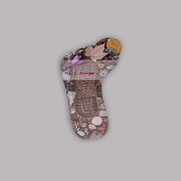 Fassadenfolie, farbig bedruckt, liegend, Fuß Form