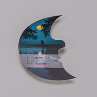 Fassadenfolie, farbig bedruckt, liegend, Mond Form