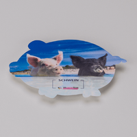 Fassadenfolie, farbig bedruckt, liegend, Schwein Form