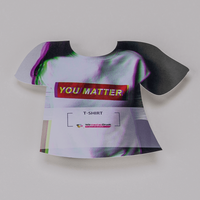 Fassadenfolie, farbig bedruckt, liegend, Tshirt Form