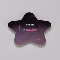 Fassadenfolie, farbig bedruckt, liegend, Stern Form