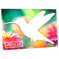 Detailaufnahme vom partiellen Weißdruck hinter dem vollflächig gedruckten Bild