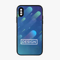 Handyhülle für iPhone X, 4/0-farbig einseitig bedruckt