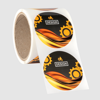 Etiketten, farbig bedruckt, Motiv, auf Rolle